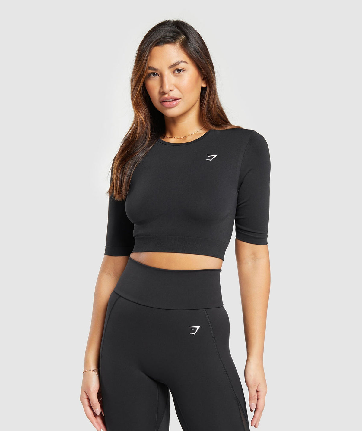 Everyday Seamless Crop Top Black