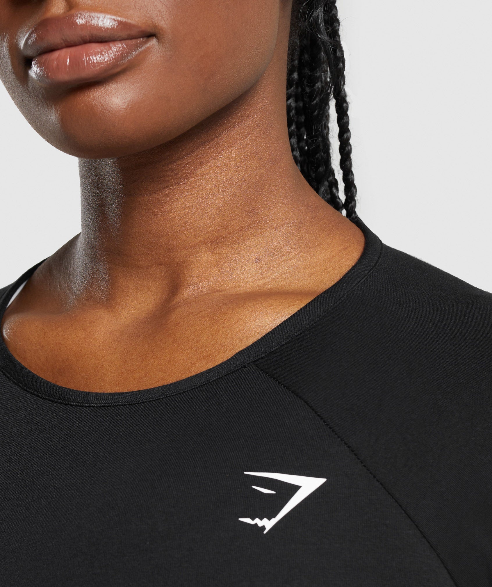 Lifting Essential Long Sleeve Crop Top Black