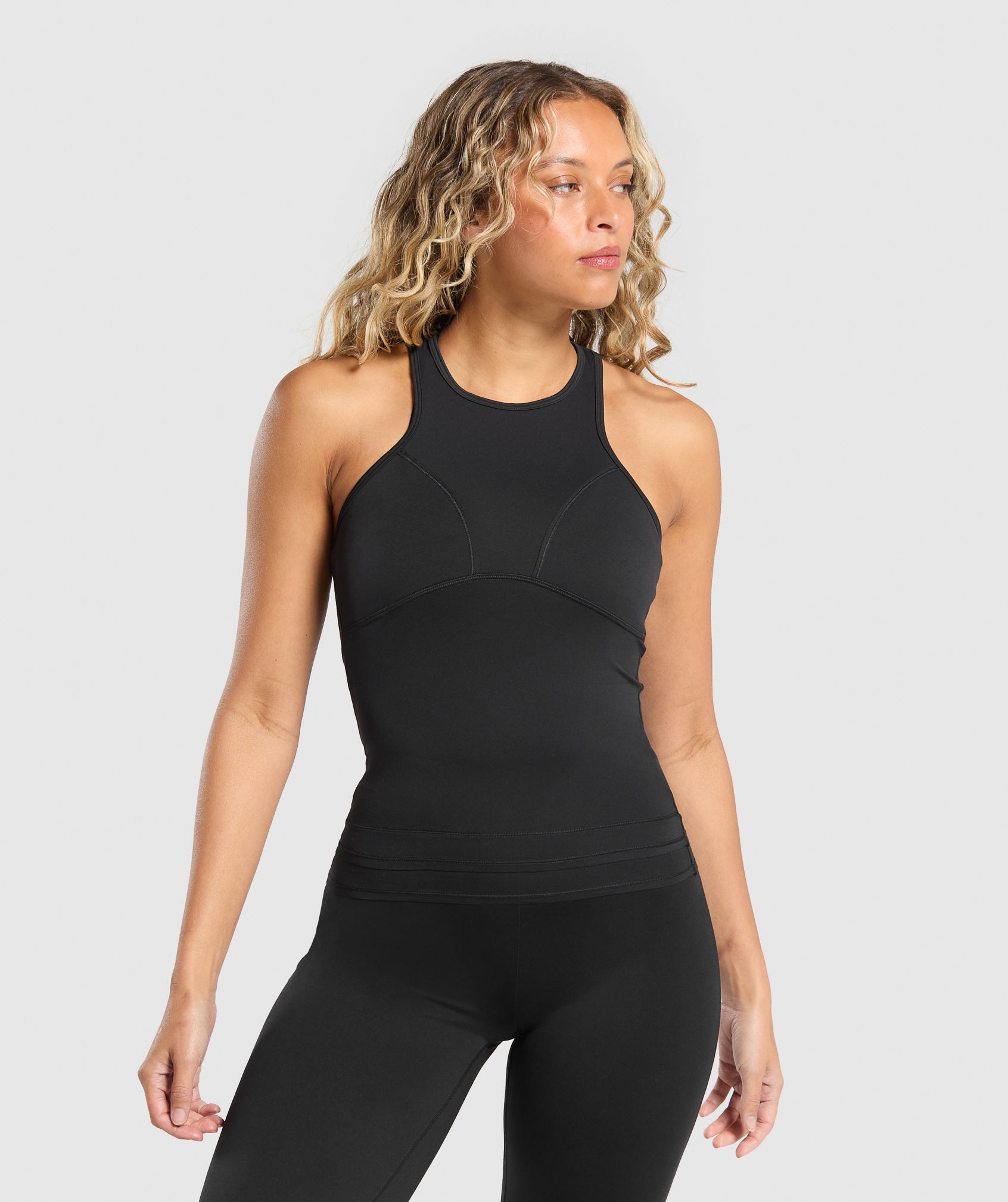 Rest Day Luxe Racer Tank Black