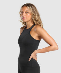 Rest Day Luxe Racer Tank Black