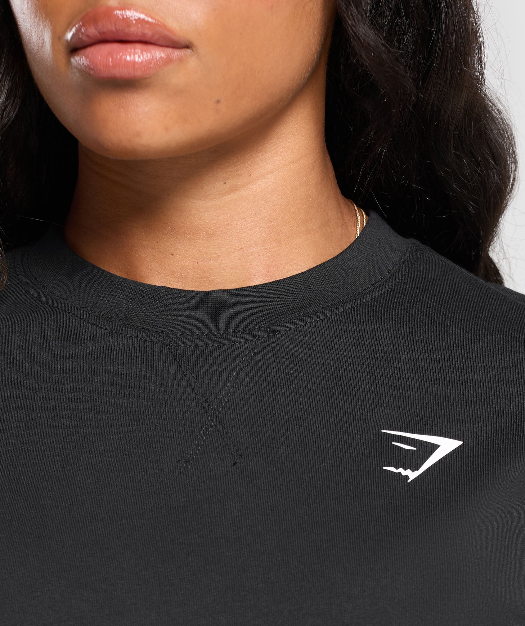 Adapt Camo Graphic Oversized Top Black