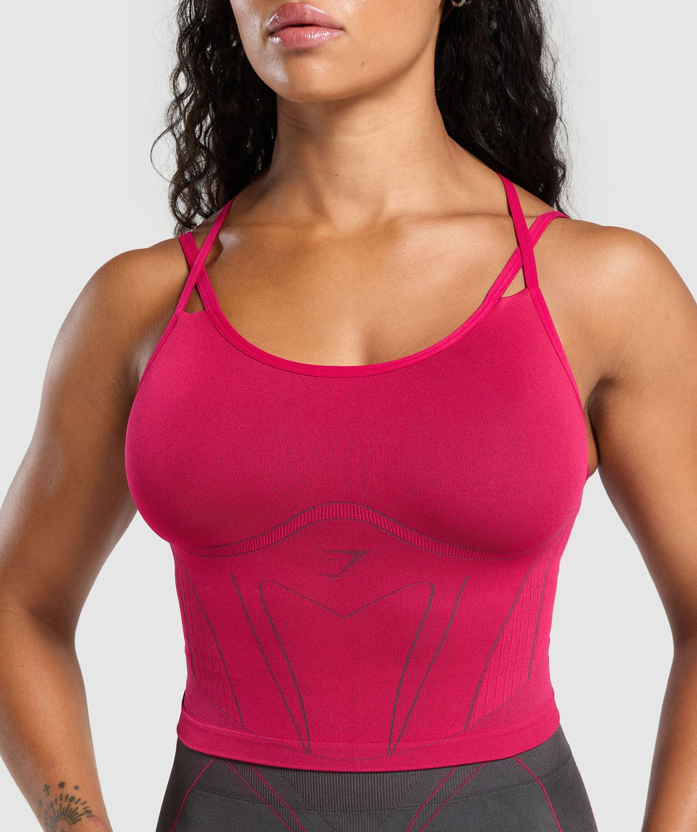 Apex Contrast Tank With Shelf Build Pink/Asphalt Grey