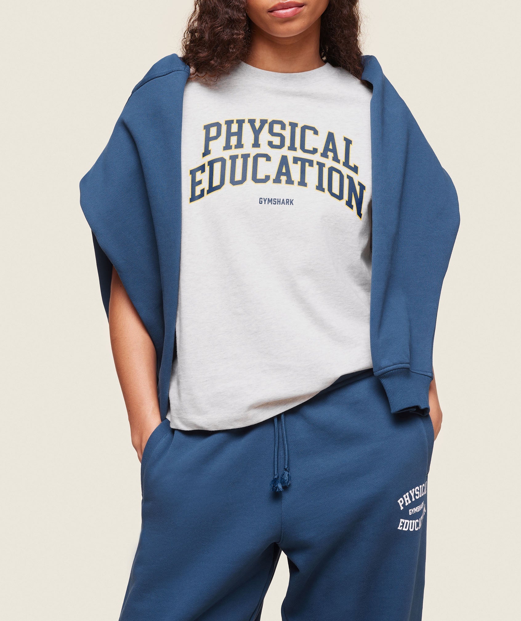 Phys Ed T-Shirt Light Grey Marl