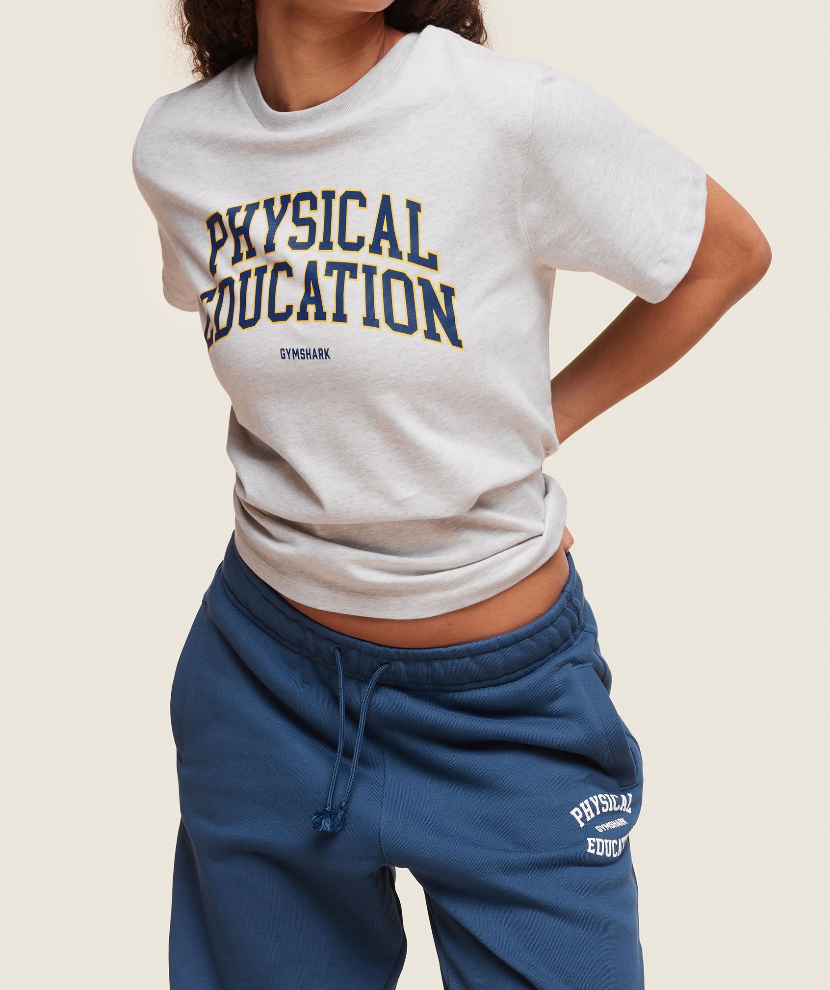 Phys Ed T-Shirt Light Grey Marl