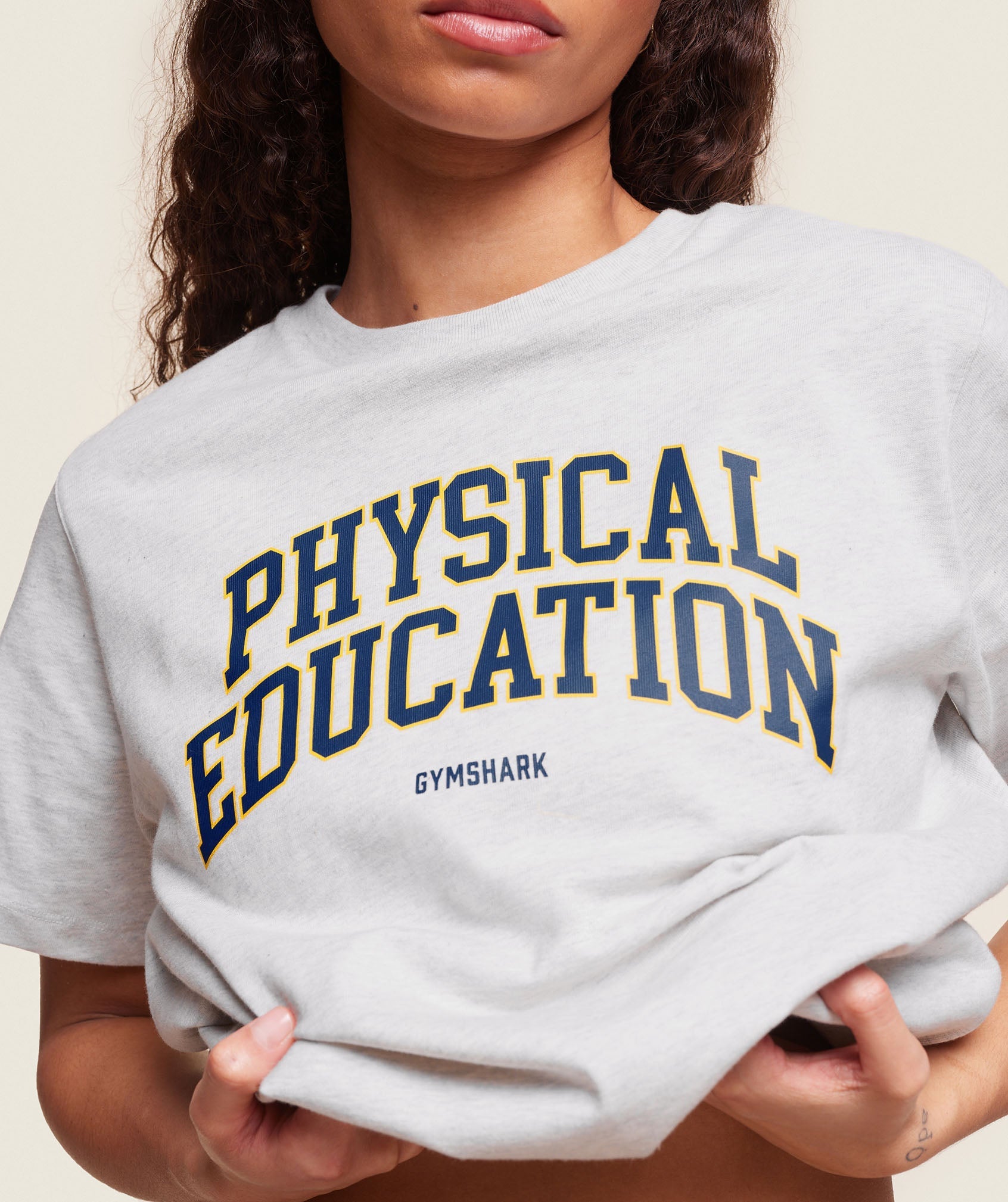 Phys Ed T-Shirt Light Grey Marl