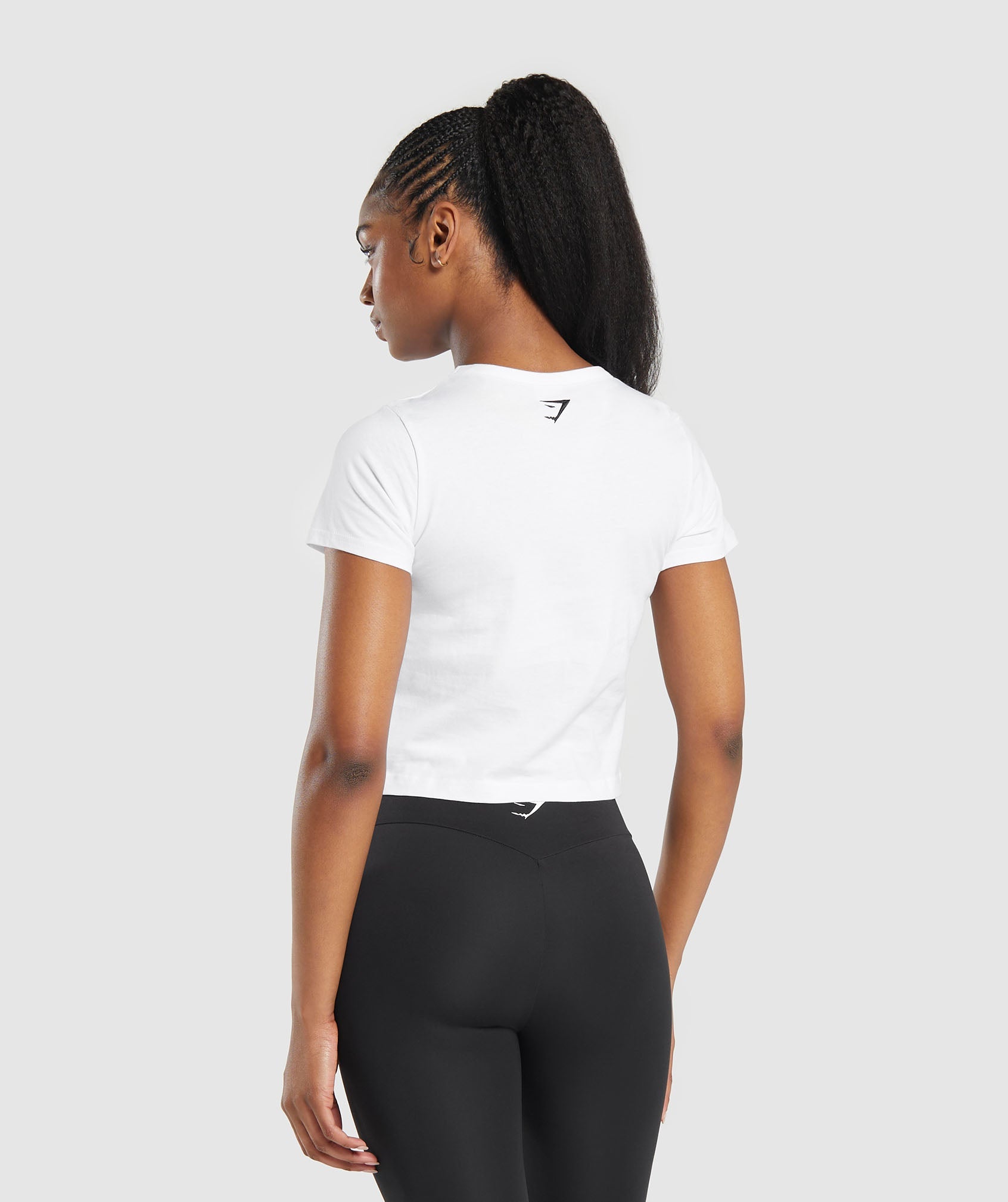 Block Crop Top White