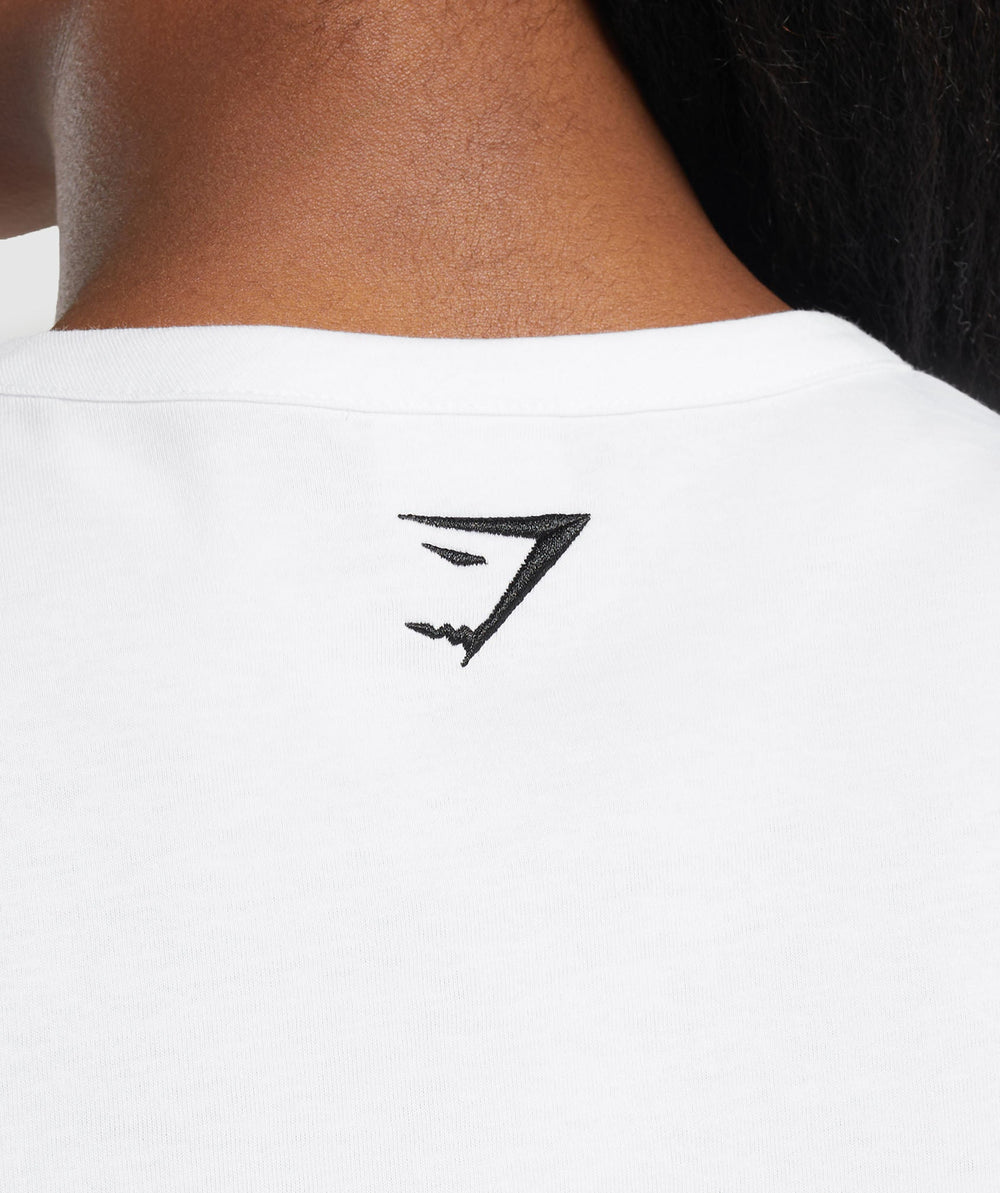Block Crop Top White
