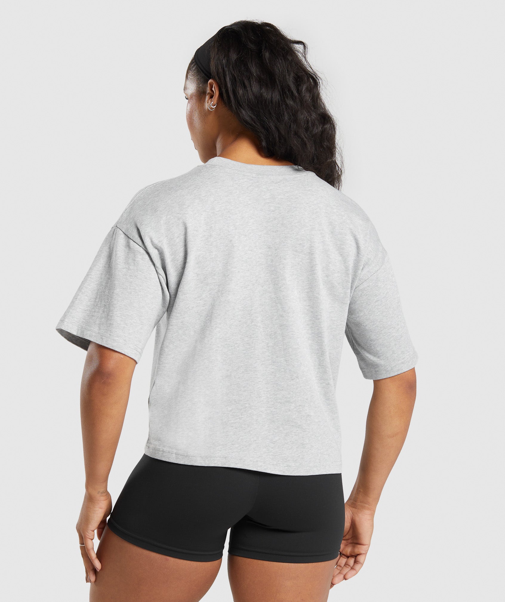 Heavyweight Cotton T-Shirt Light Grey Marl