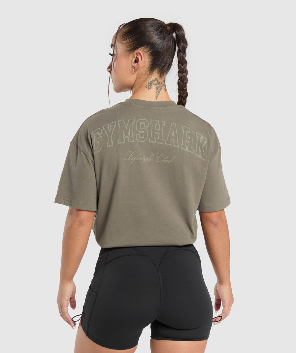 Campus Classics Graphic T-Shirt Camo Brown