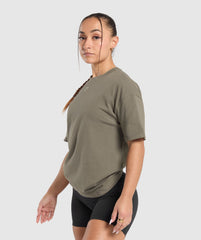 Campus Classics Graphic T-Shirt Camo Brown