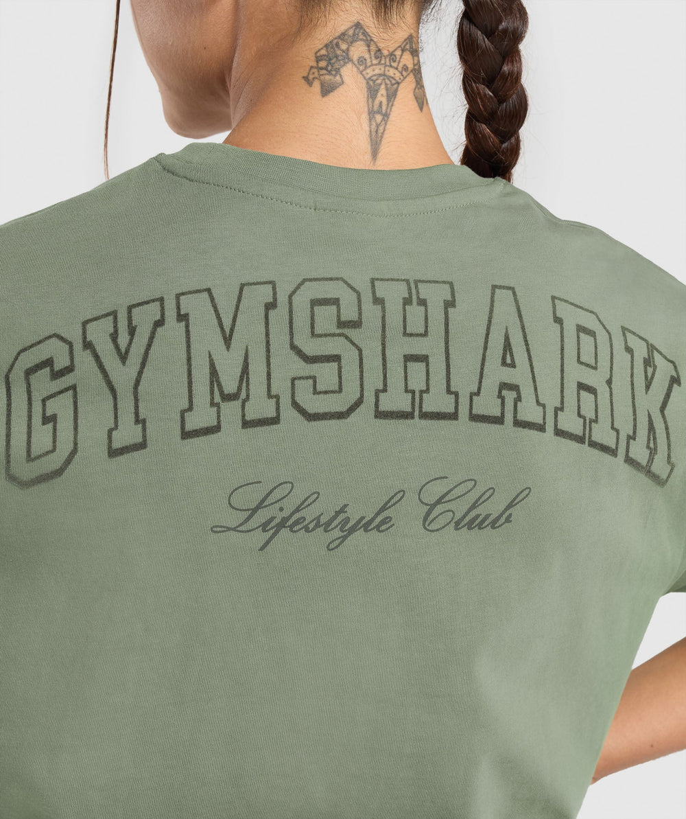Campus Classics Graphic T-Shirt Unit Green
