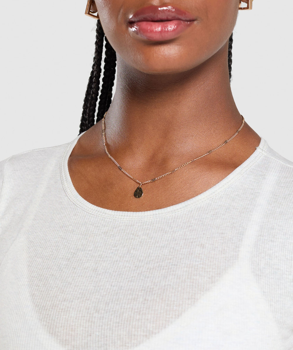 Rib T-Shirt White Marl