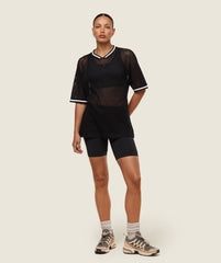 everywear Mesh Layering Tee Black/Soft White