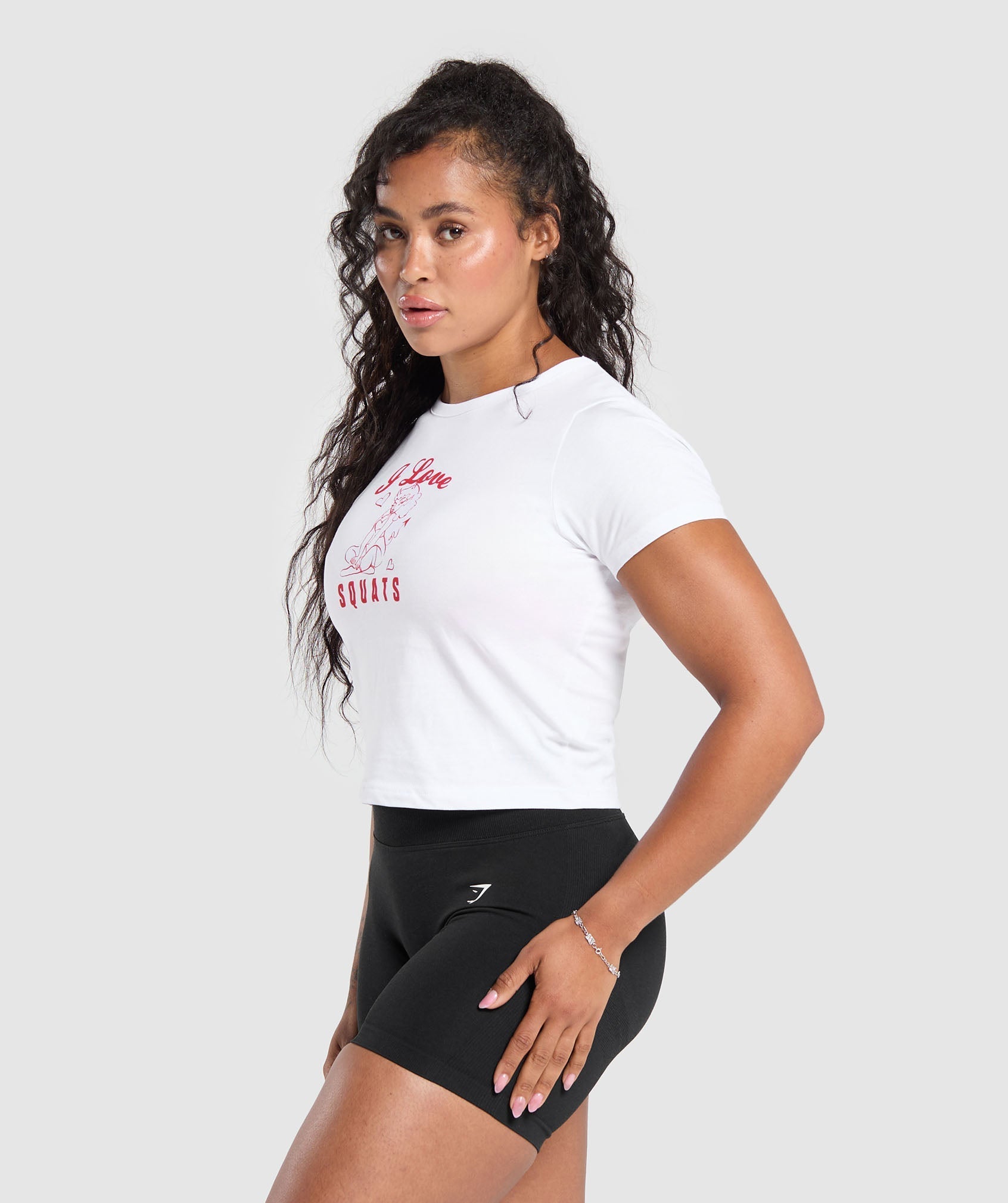 I Love Squats Baby T-Shirt White