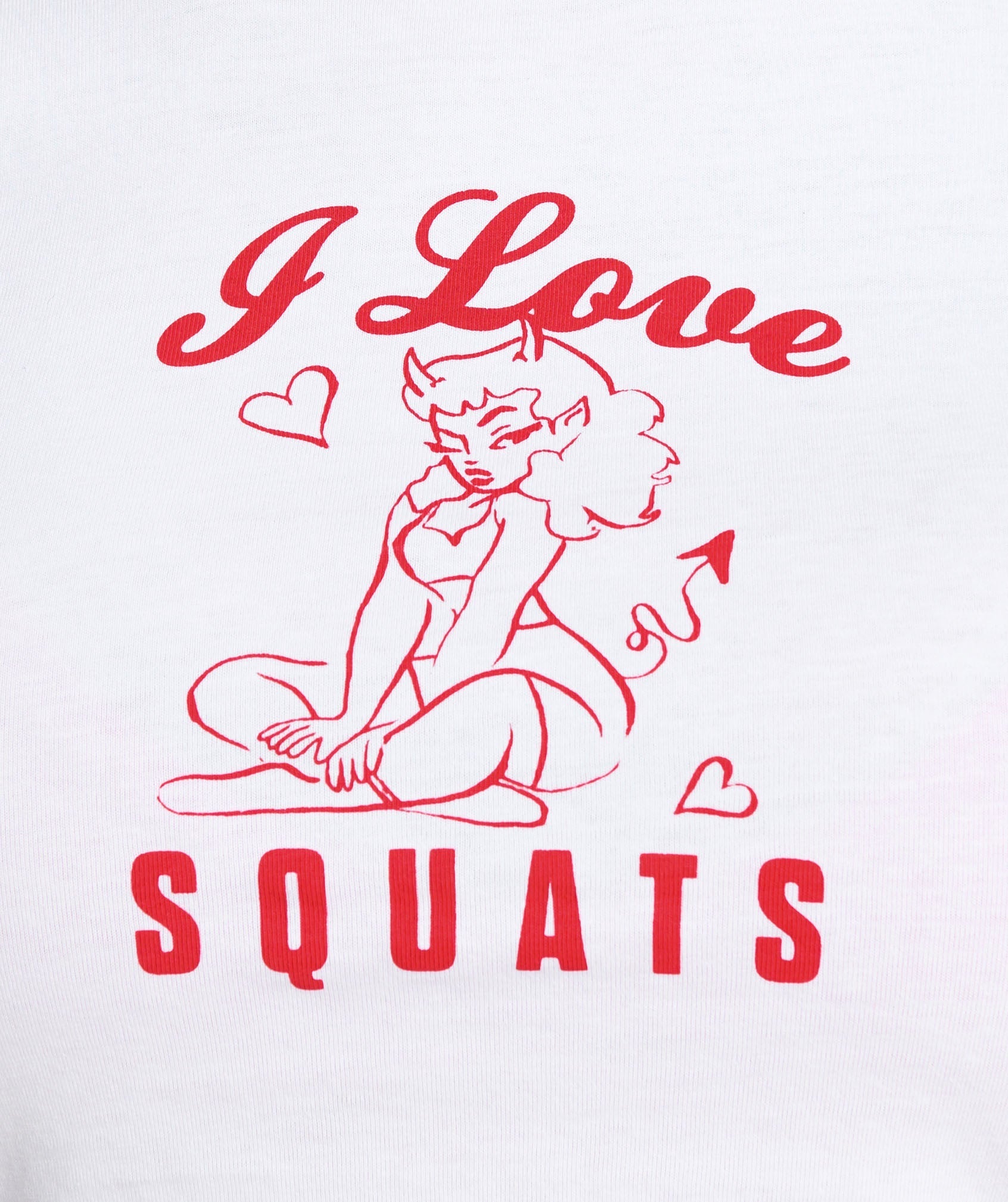I Love Squats Baby T-Shirt White