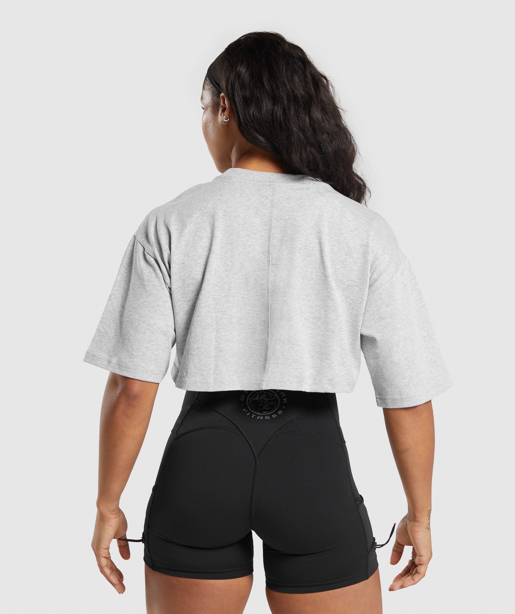 Heavyweight Cotton Crop T-Shirt Grey