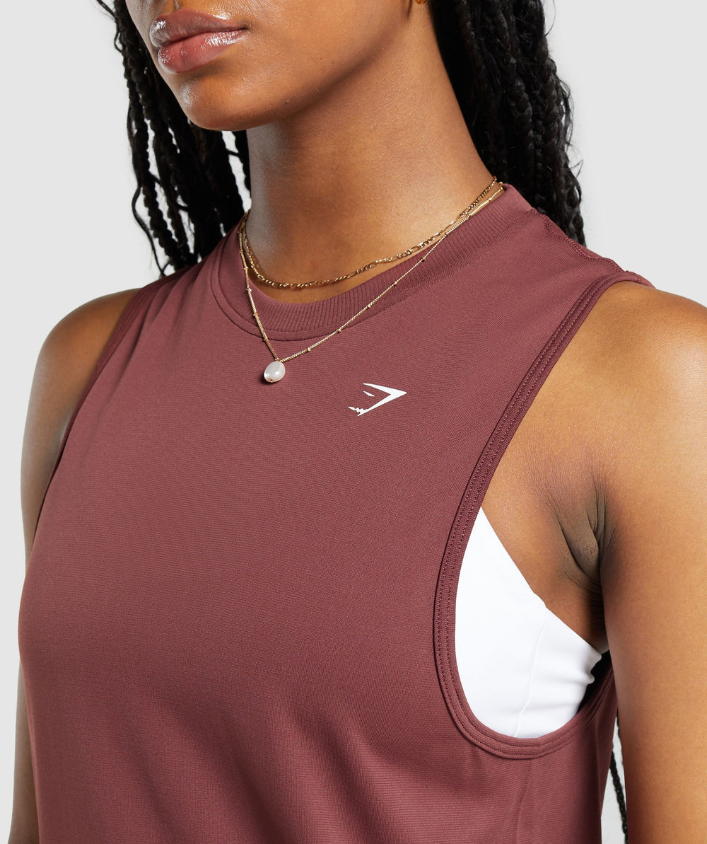Everyday Seamless Tank Burgundy Brown