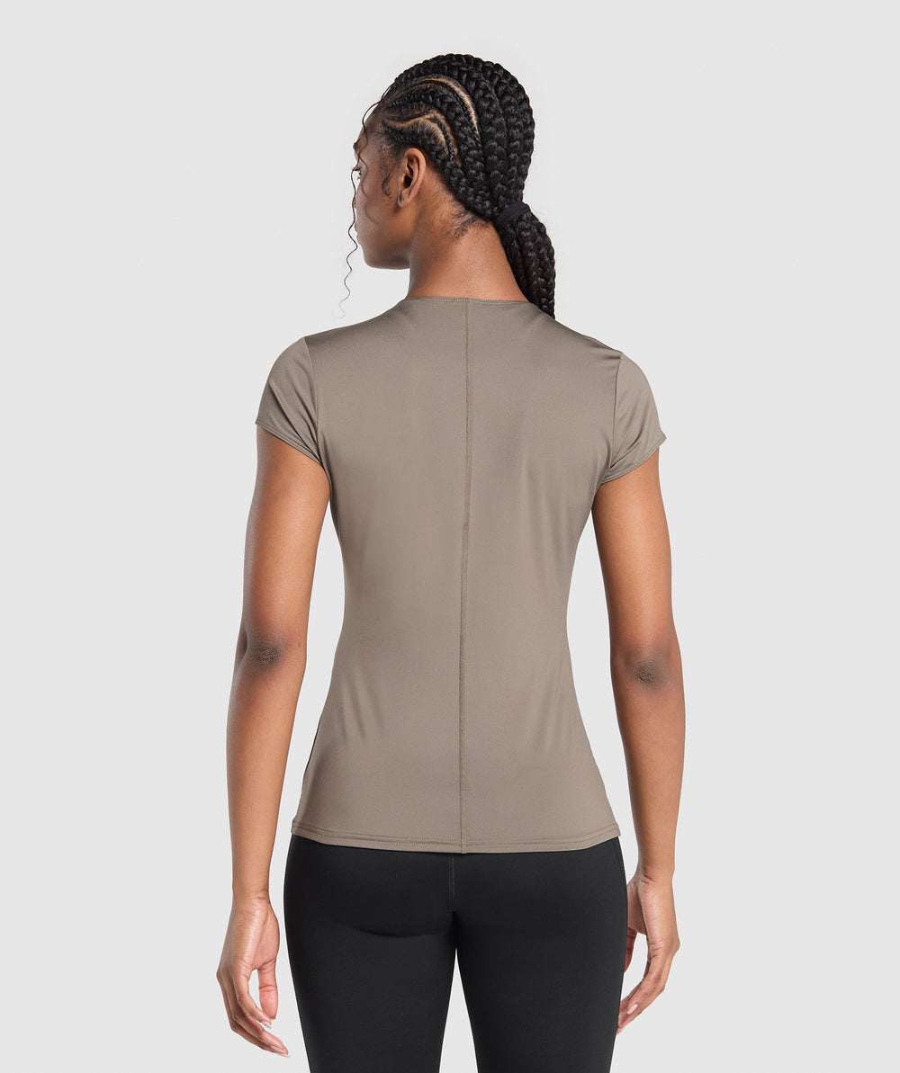 Running T-Shirt Camo Brown