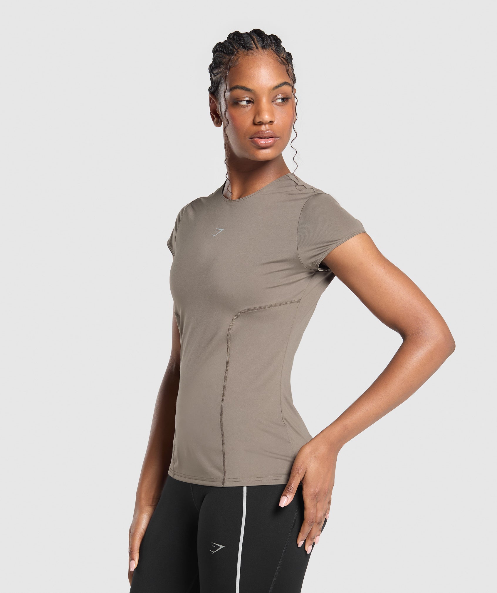 Running T-Shirt Camo Brown