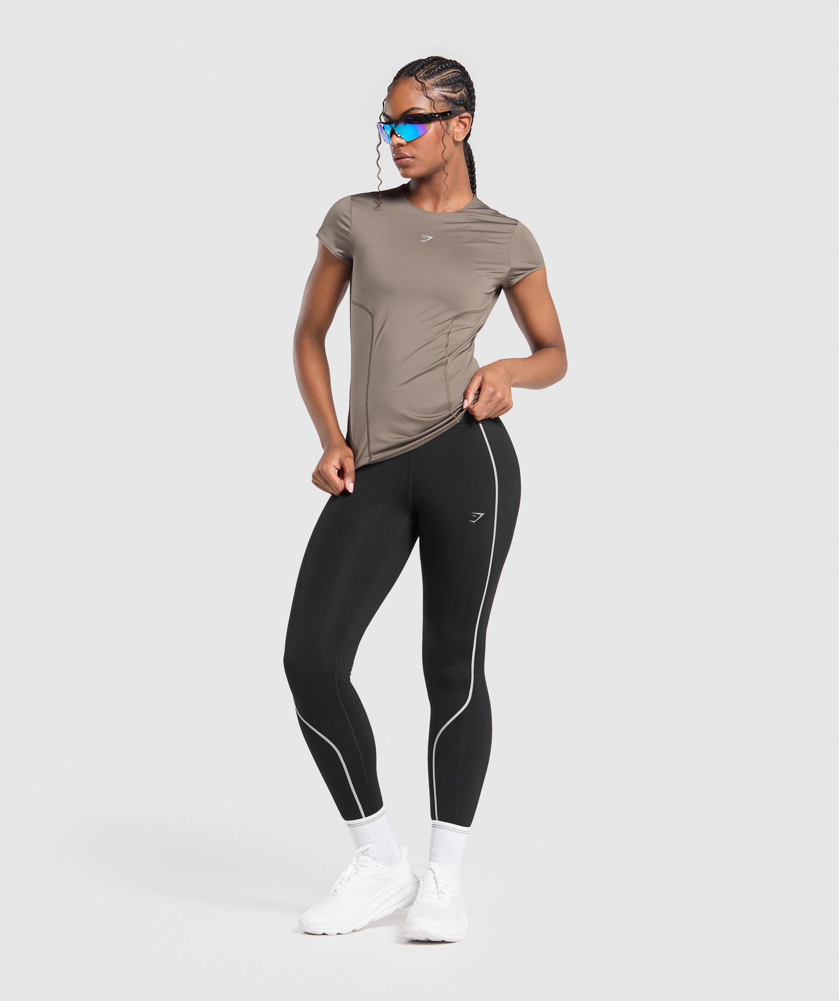 Running T-Shirt Camo Brown
