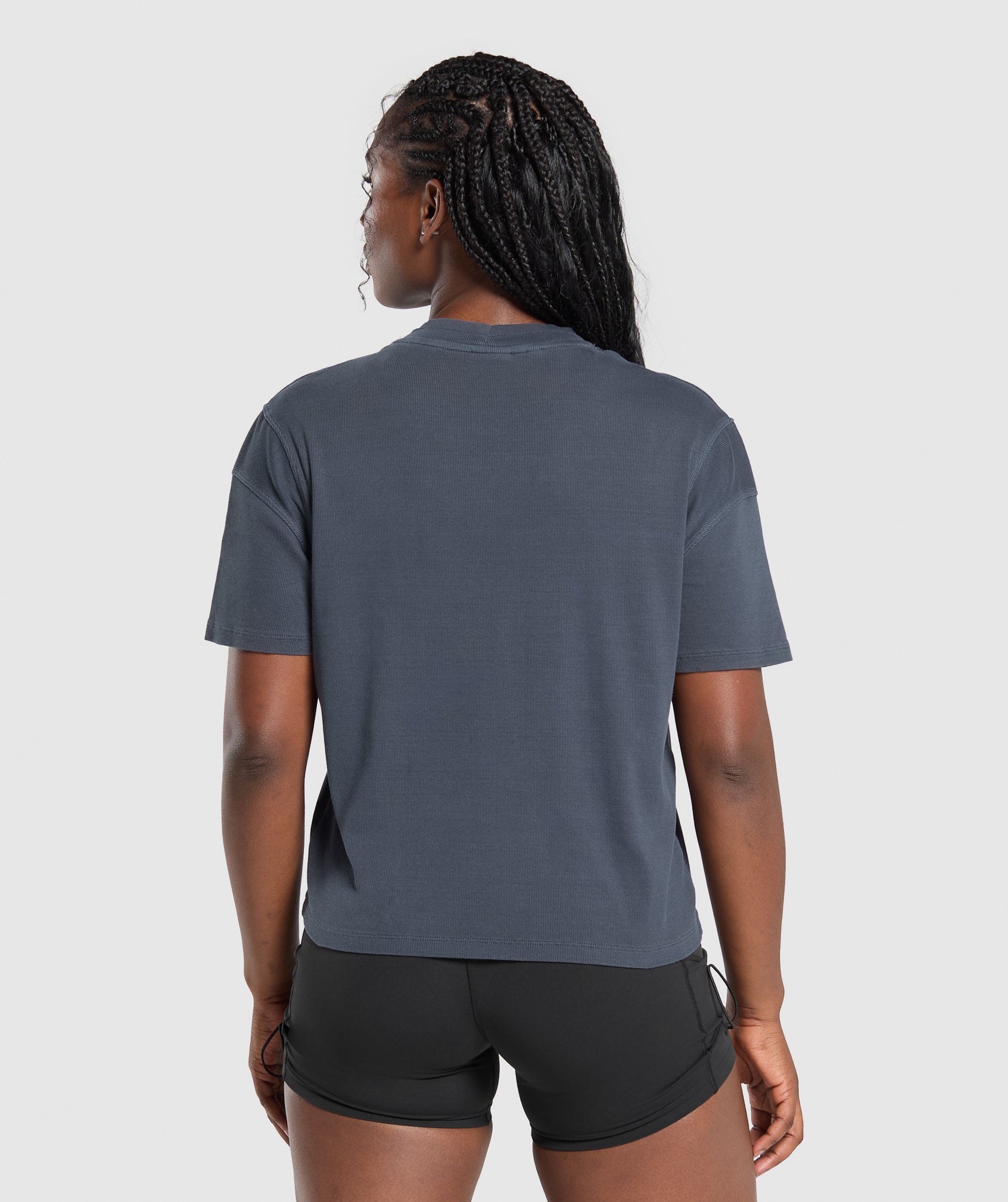 Premium Legacy Washed Oversized T-Shirt Heavy Blue
