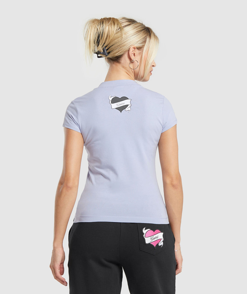 Tattoo T-Shirt Silver Lilac