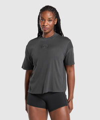 Premium Legacy Washed Oversized T-Shirt Black