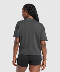 Premium Legacy Washed Oversized T-Shirt Black