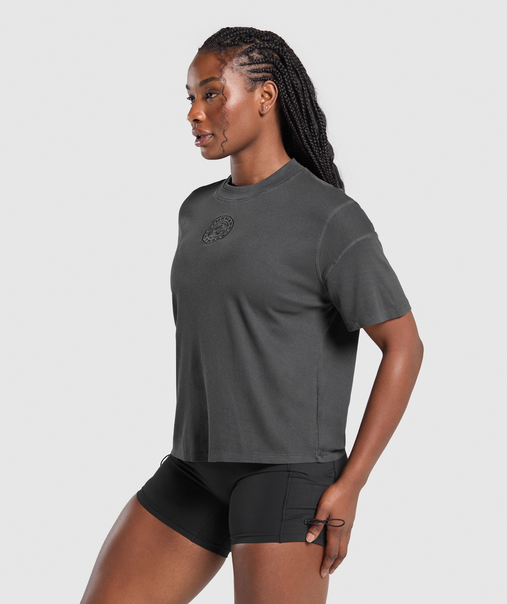 Premium Legacy Washed Oversized T-Shirt Black