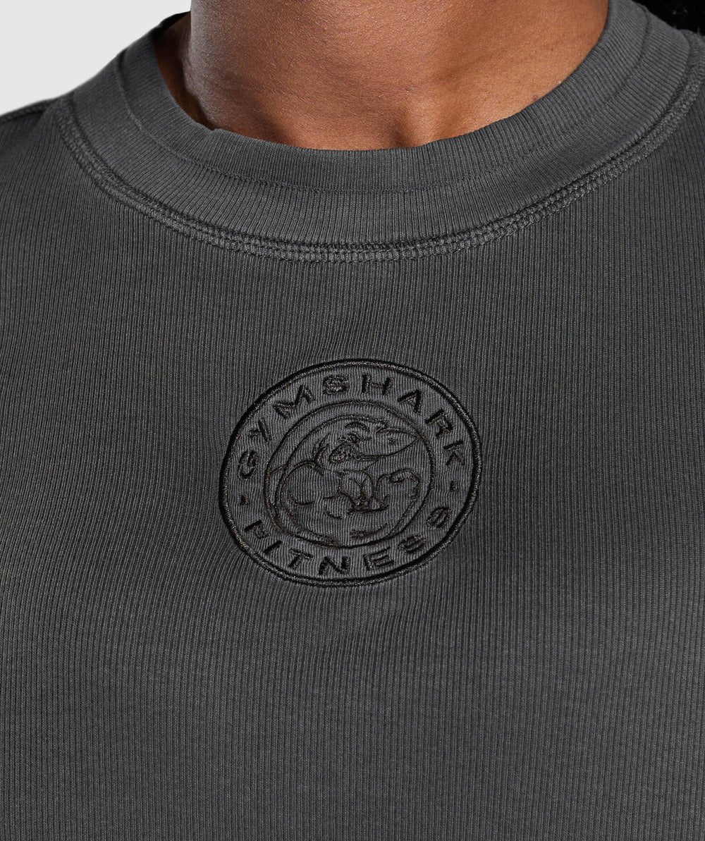 Premium Legacy Washed Oversized T-Shirt Black