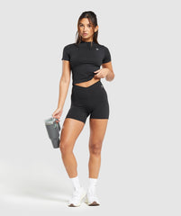 Everyday Seamless Tight Fit Tee Black