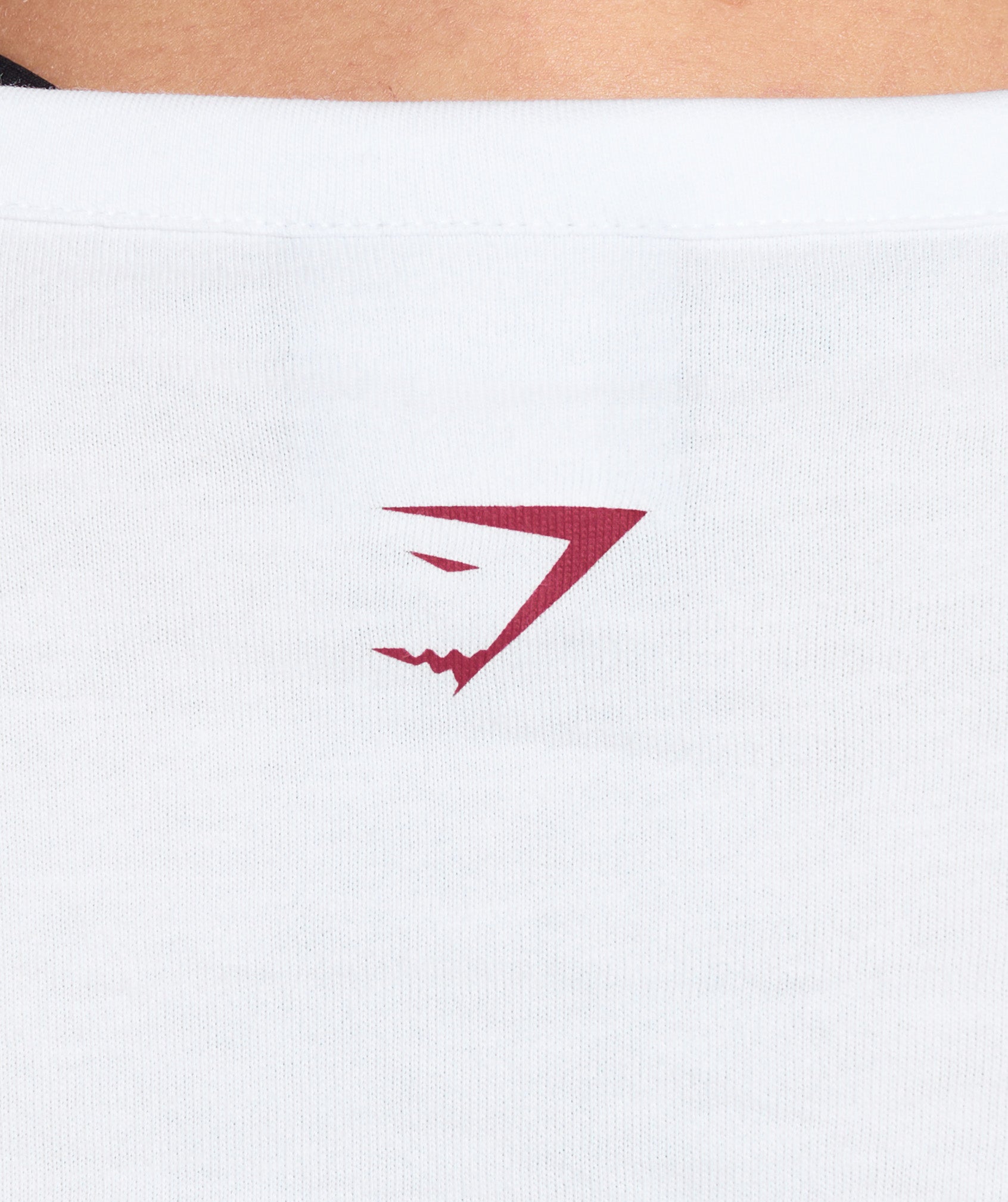 Lifting Club Graphic Baby Tee White