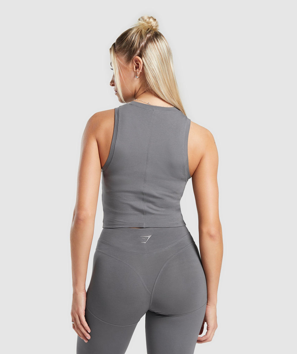 Rest Day Cotton Contour Tank Brushed Grey
