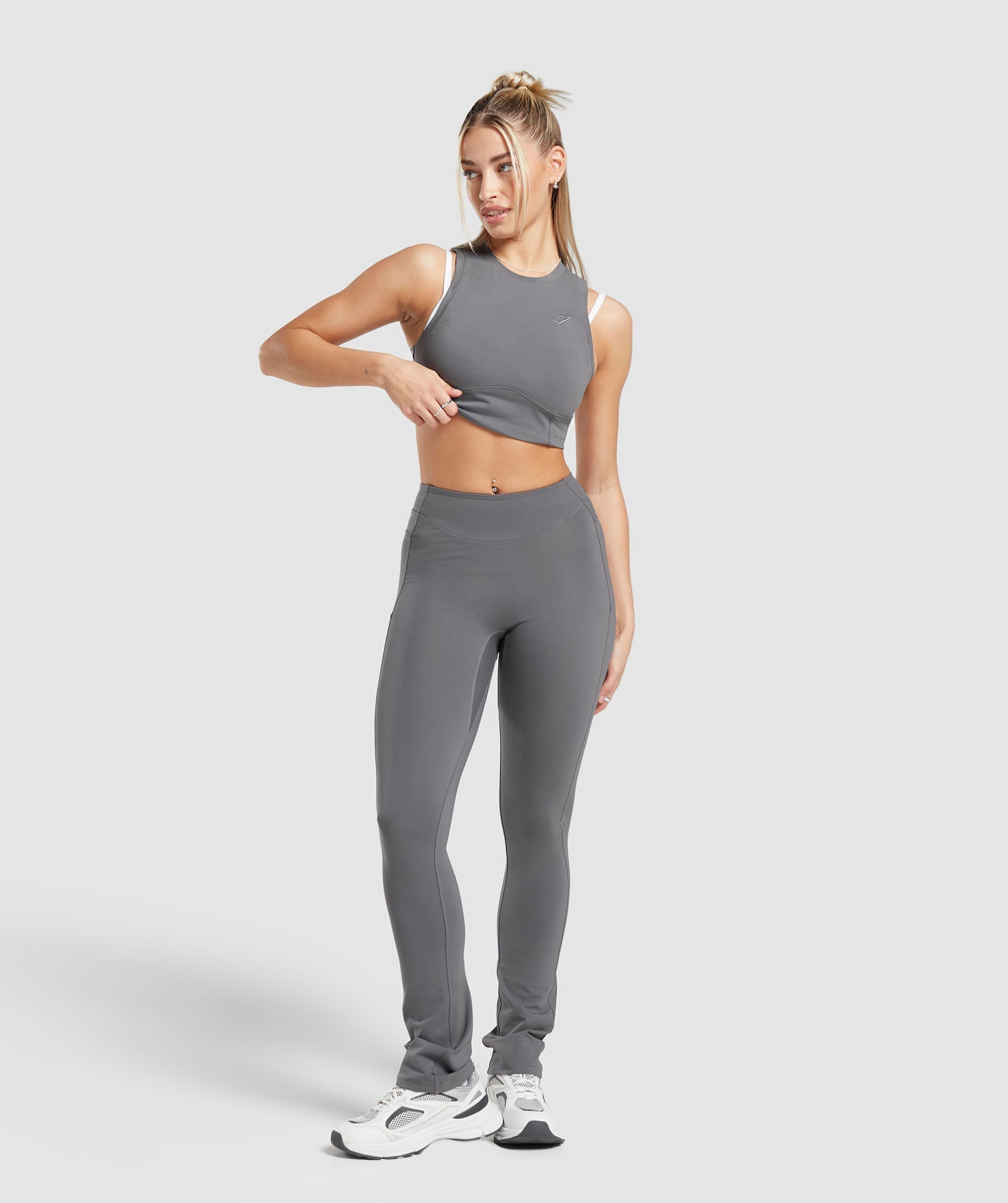 Rest Day Cotton Contour Tank Brushed Grey