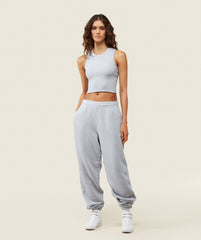 everywear Ribbed Body Tank Ice Grey