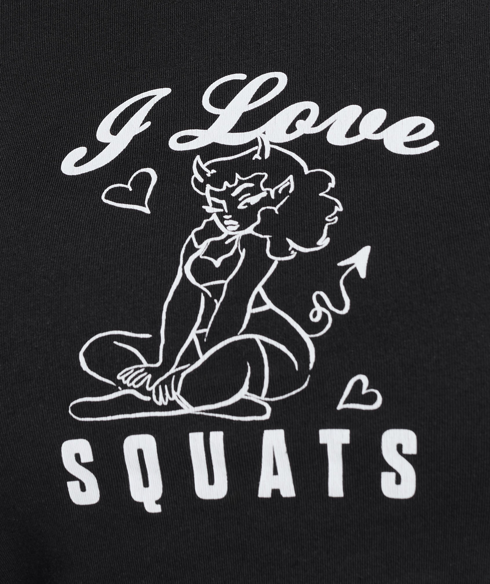I Love Squats Baby T-Shirt Black