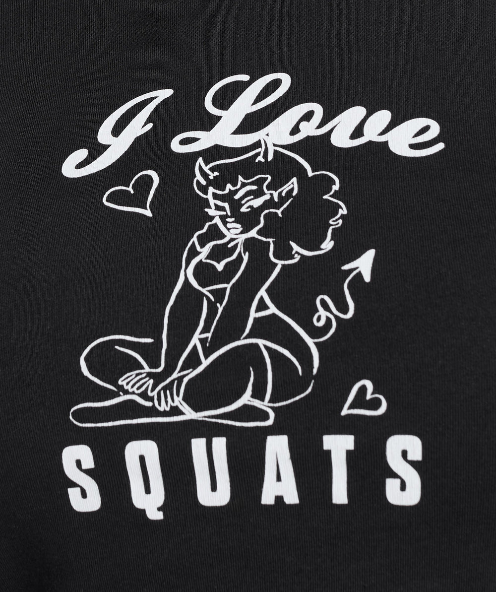 I Love Squats Baby T-Shirt Black