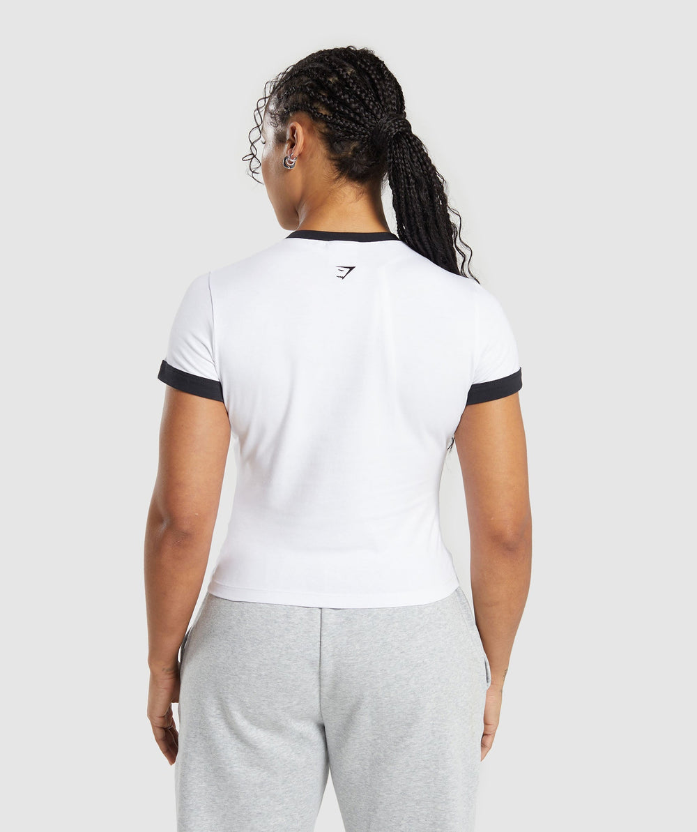 Lifting Graphic Baby T-Shirt White/Black