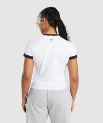 Lifting Graphic Baby T-Shirt White/Black