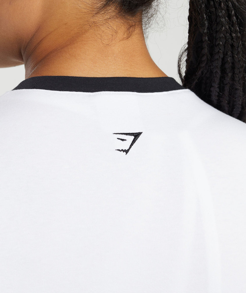 Lifting Graphic Baby T-Shirt White/Black