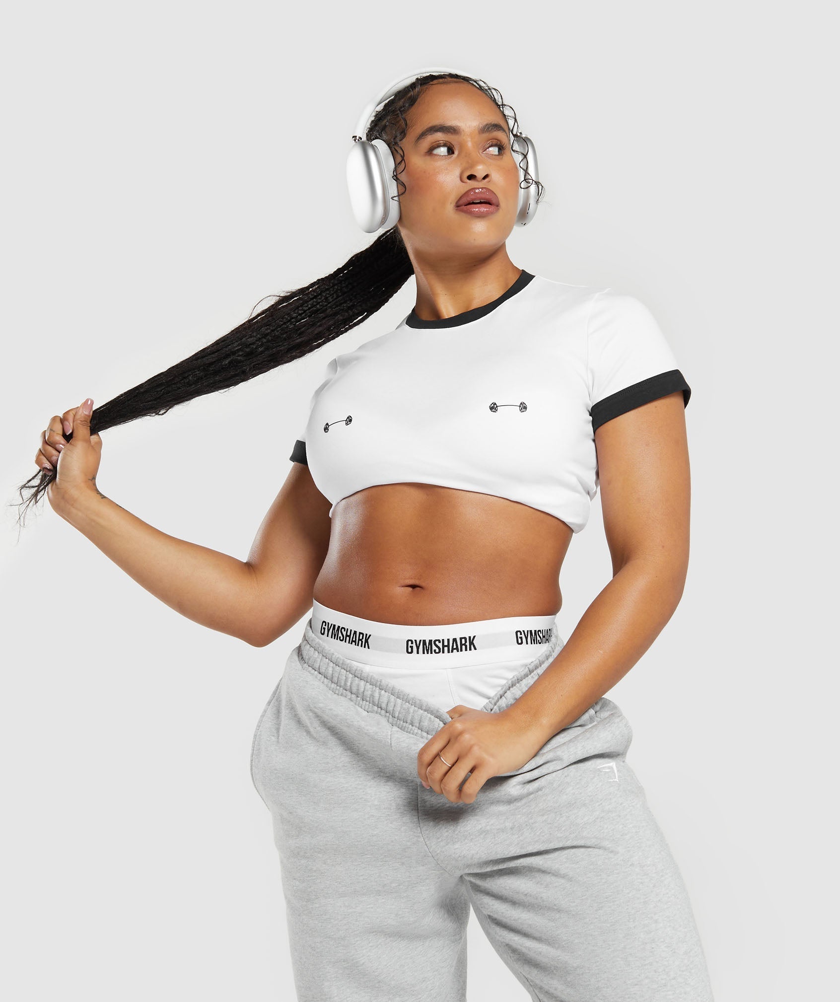 Lifting Graphic Baby T-Shirt White/Black