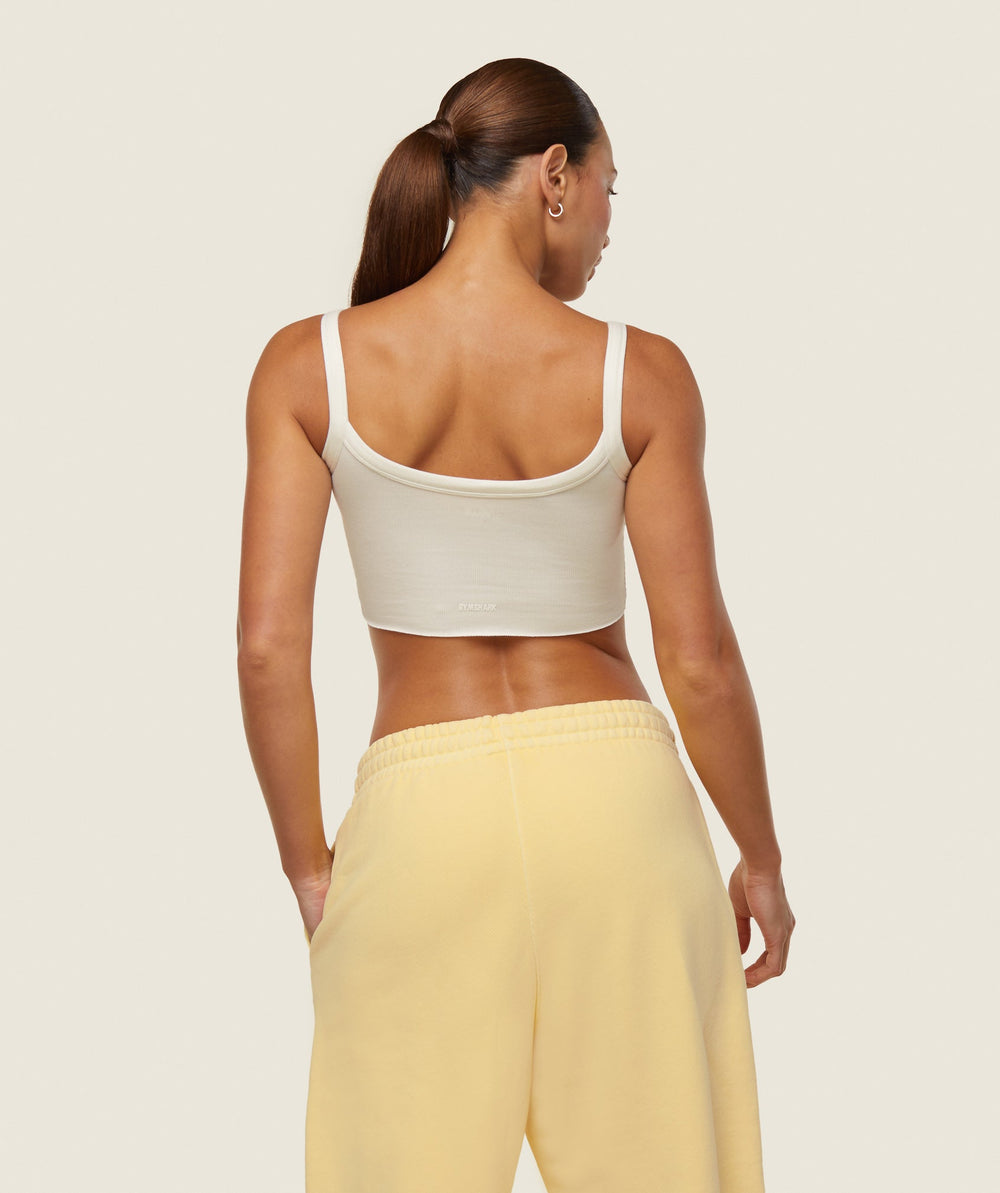 everywear Ribbed Tank Soft White