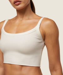 everywear Ribbed Tank Soft White