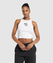 Tattoo Midi Tank White