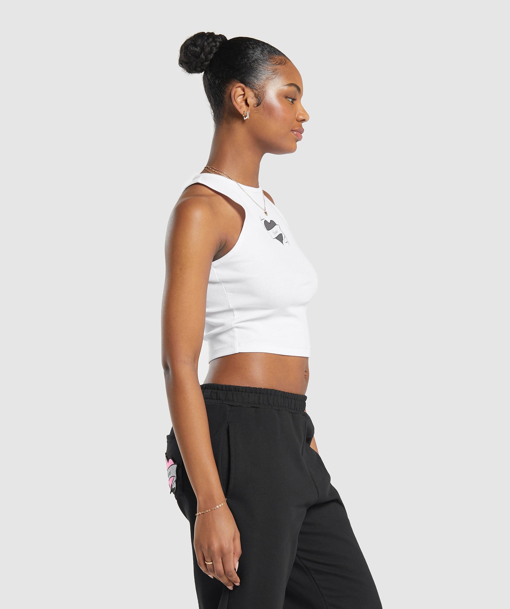 Tattoo Midi Tank White