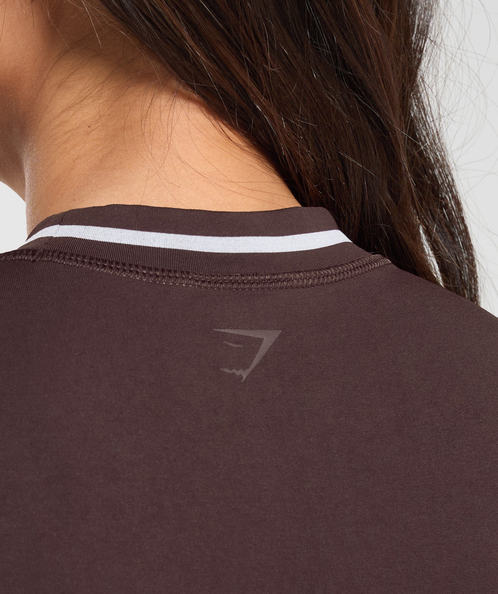 Contrast Seamless Midi Tee Heritage Brown