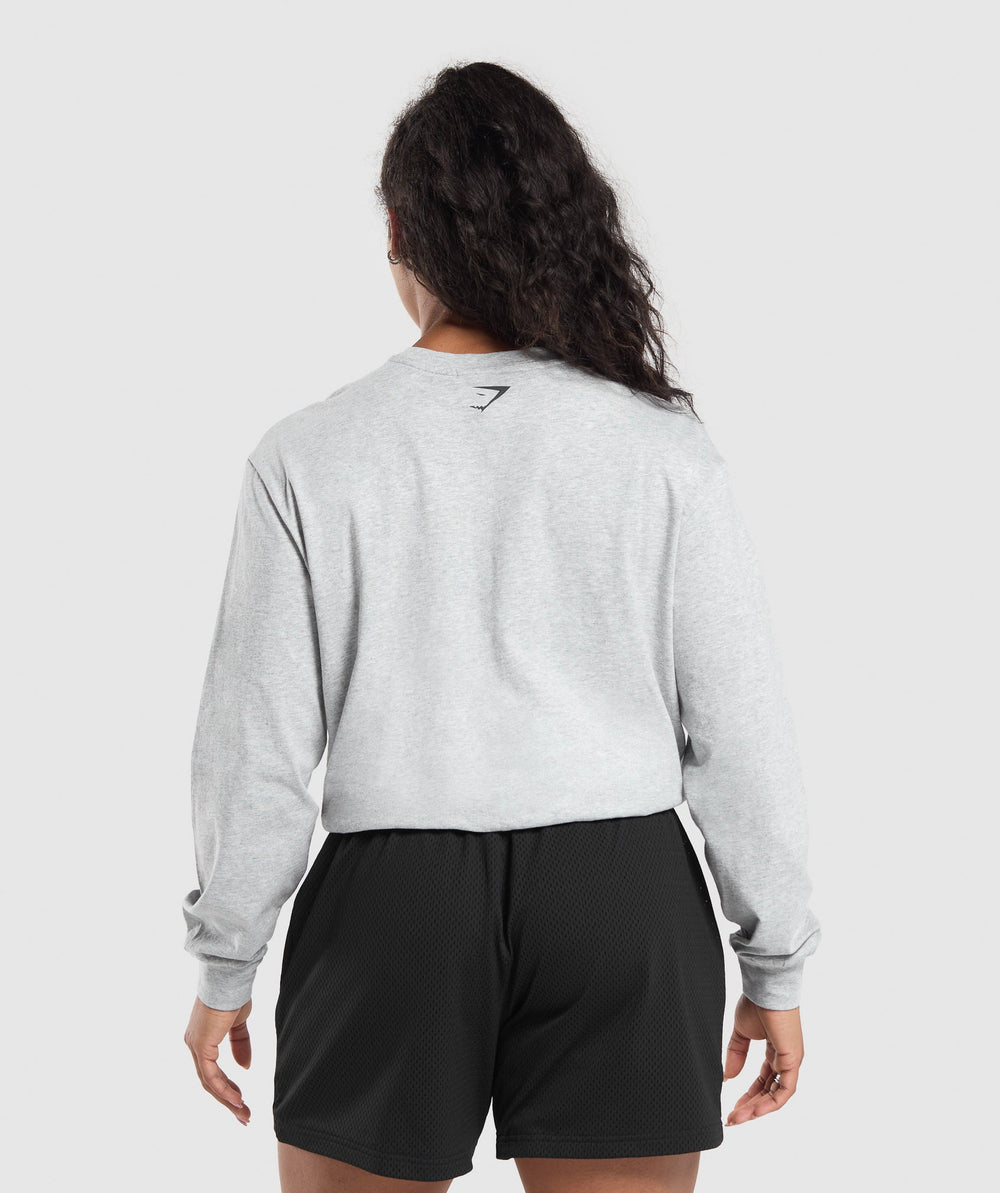 Strength Department Long Sleeve Skater Light Grey Core Marl