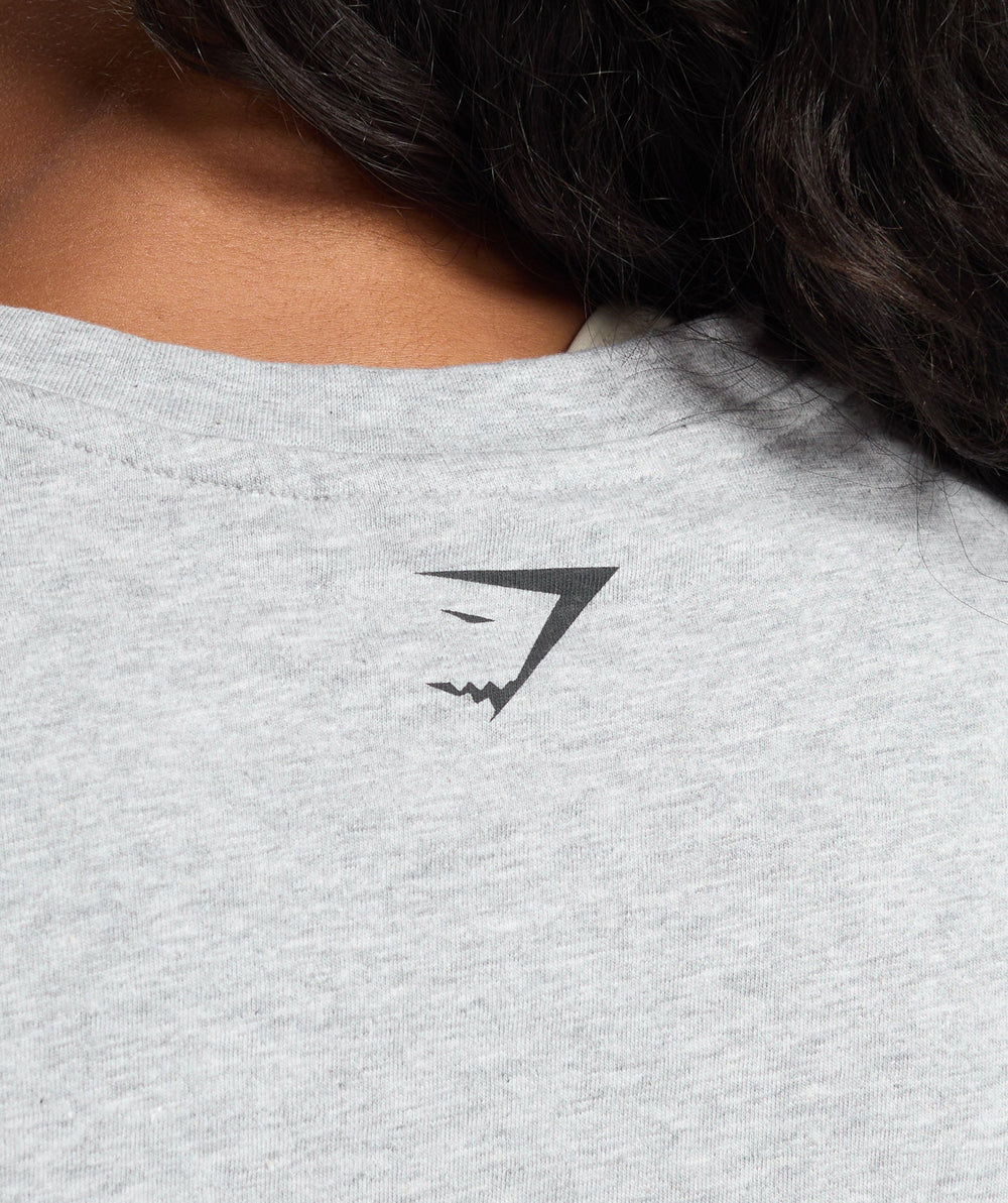 Strength Department Long Sleeve Skater Light Grey Core Marl