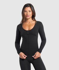 Rest Day Buttery Soft Long Sleeve Top Black