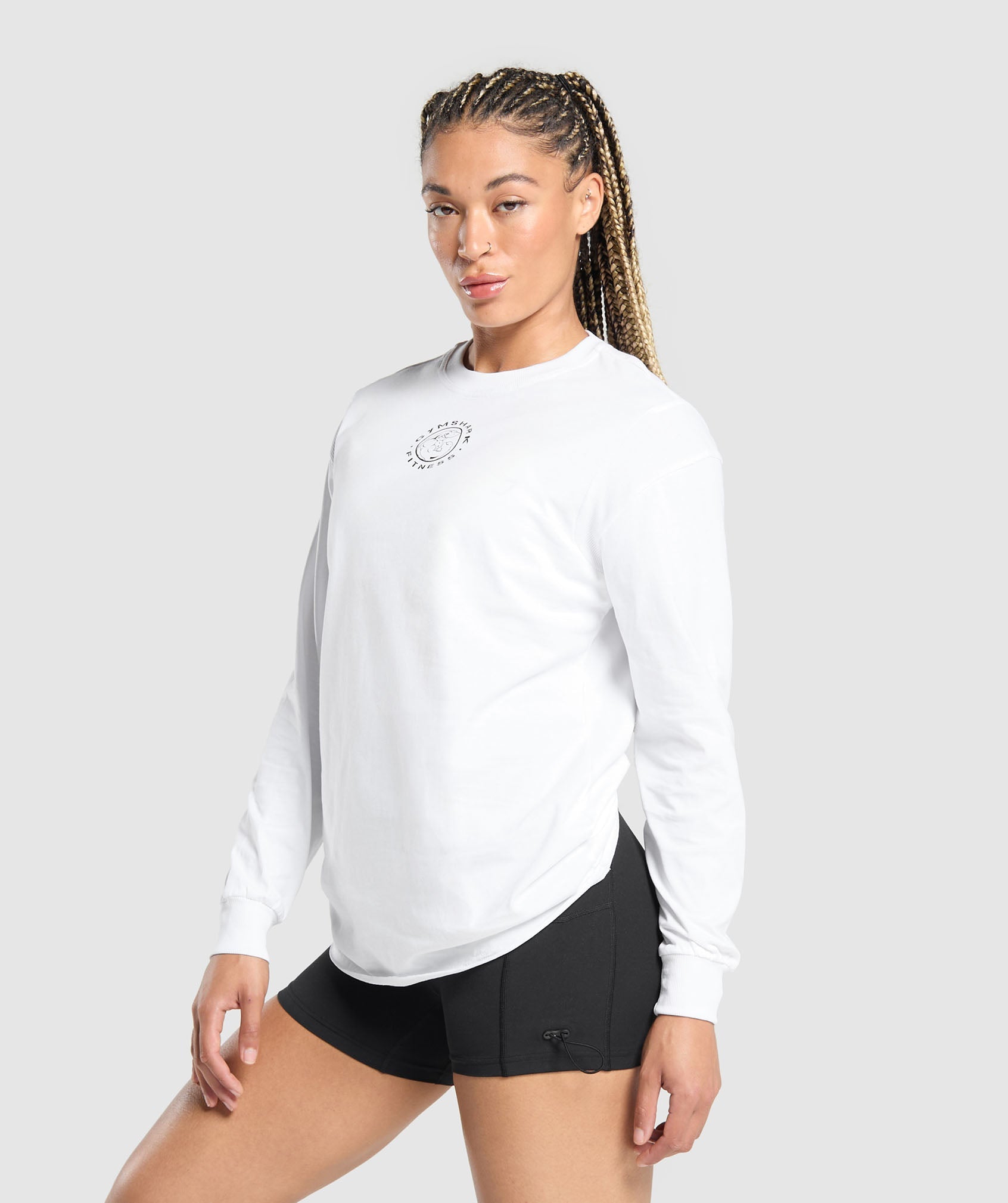 Legacy Oversized Long Sleeve Top White